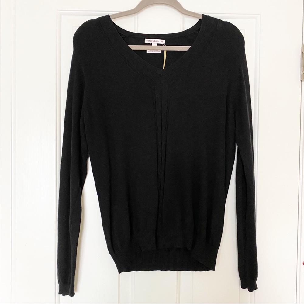 Peter Millar Luxury Blend VNeck Cable Knit Sweater